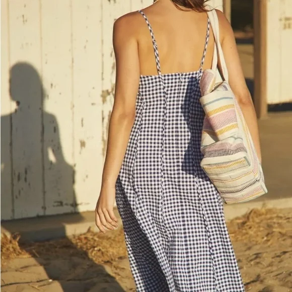 By Anthropologie Sleeveless Contour Seamed Midi Dress - Picture 2 of 3